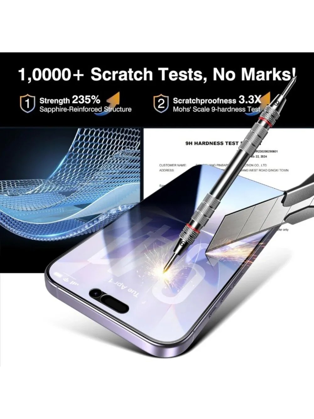 4-Pack Privacy Screen Protector for iPhone 17, 9H Hardness, Bubble-Free Install